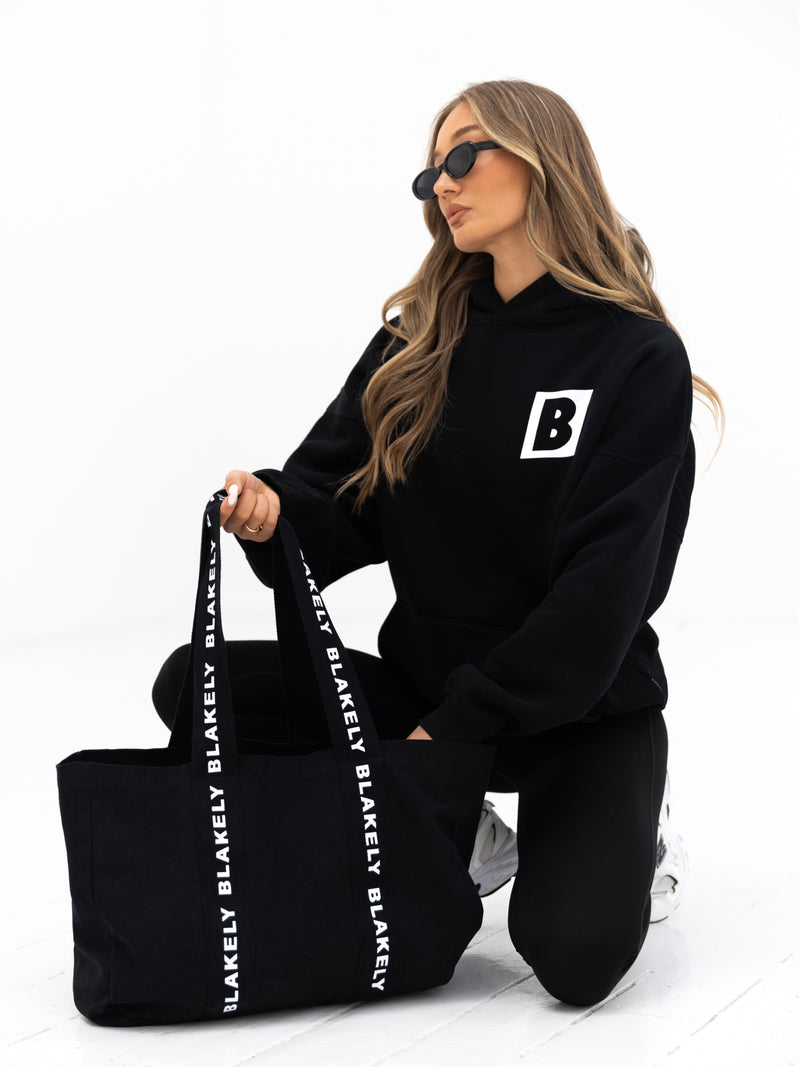 Offset Oversized Hoodie - Black