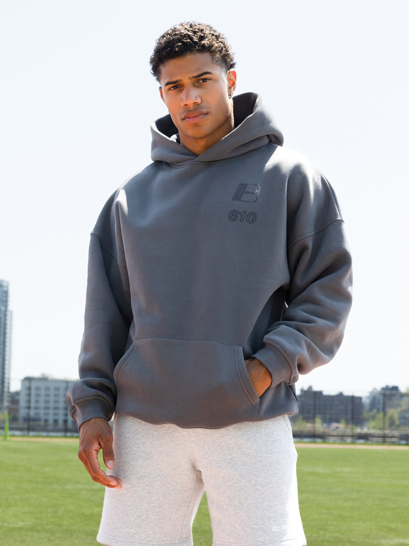 Apex City Relaxed Hoodie - Charcoal