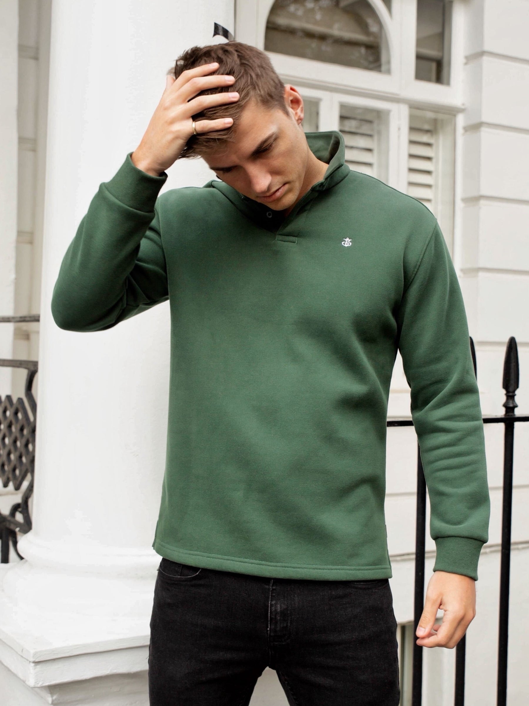 Buy Blakely Otley Green Collared Jumper – Blakely Clothing