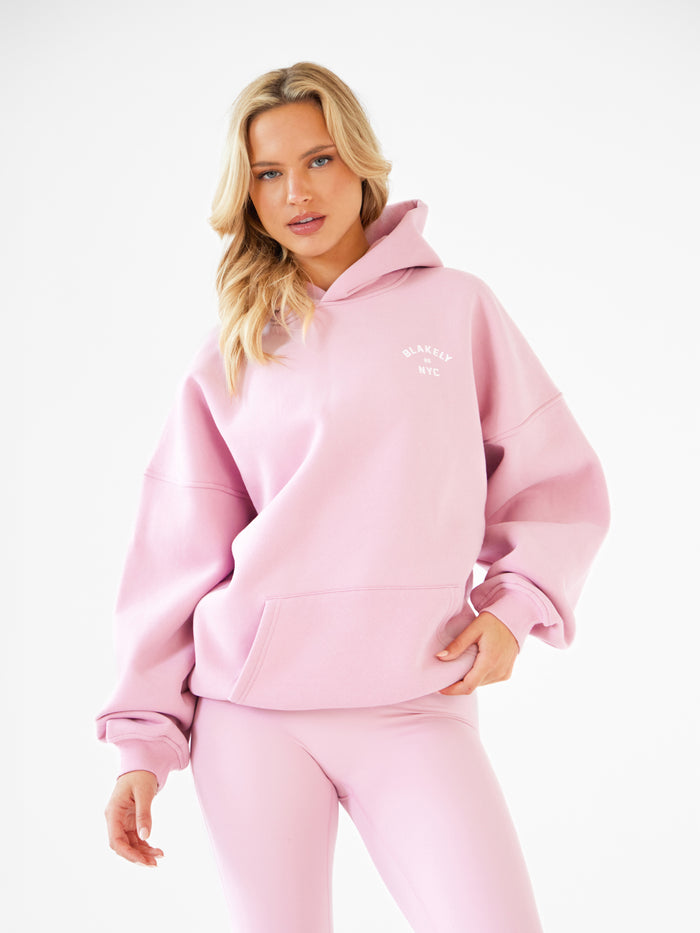 NYC Oversized Hoodie - Vintage Pink