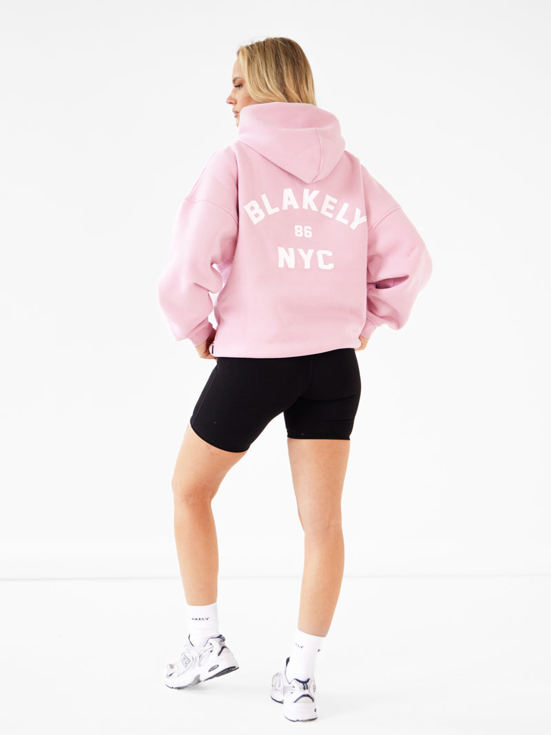 NYC Oversized Hoodie - Vintage Pink