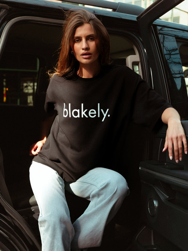 Logo Ultra Oversized T-Shirt - Black