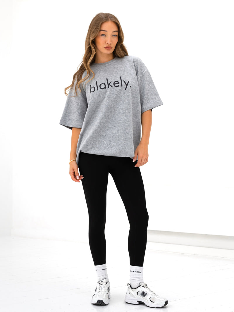 Logo Ultra Oversized T-Shirt - Marl Grey