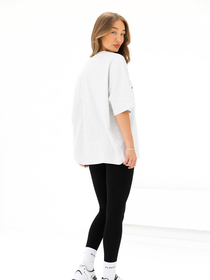 Logo Ultra Oversized T-Shirt - Marl White