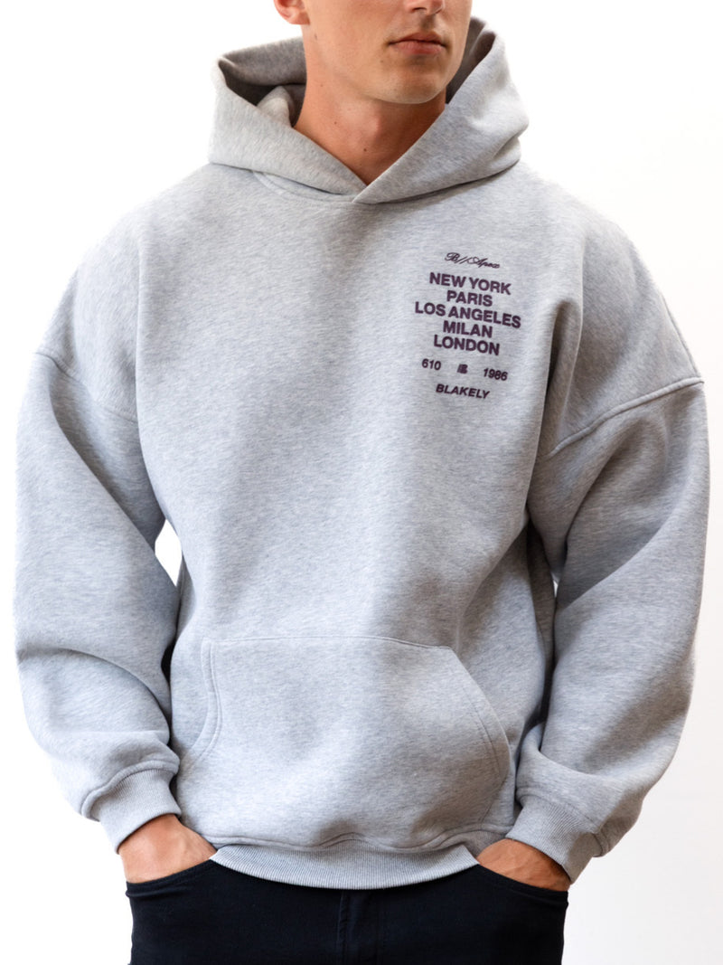 Apex 610 Relaxed Hoodie - Marl Grey