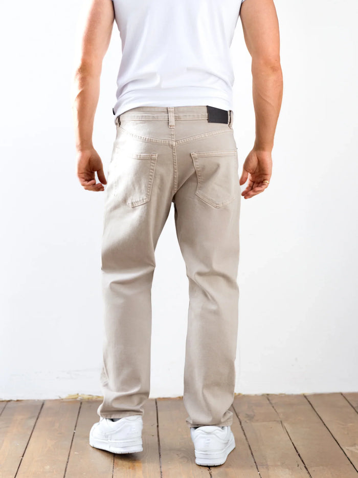 Vol.15 Loose Fitting Jeans - Tan
