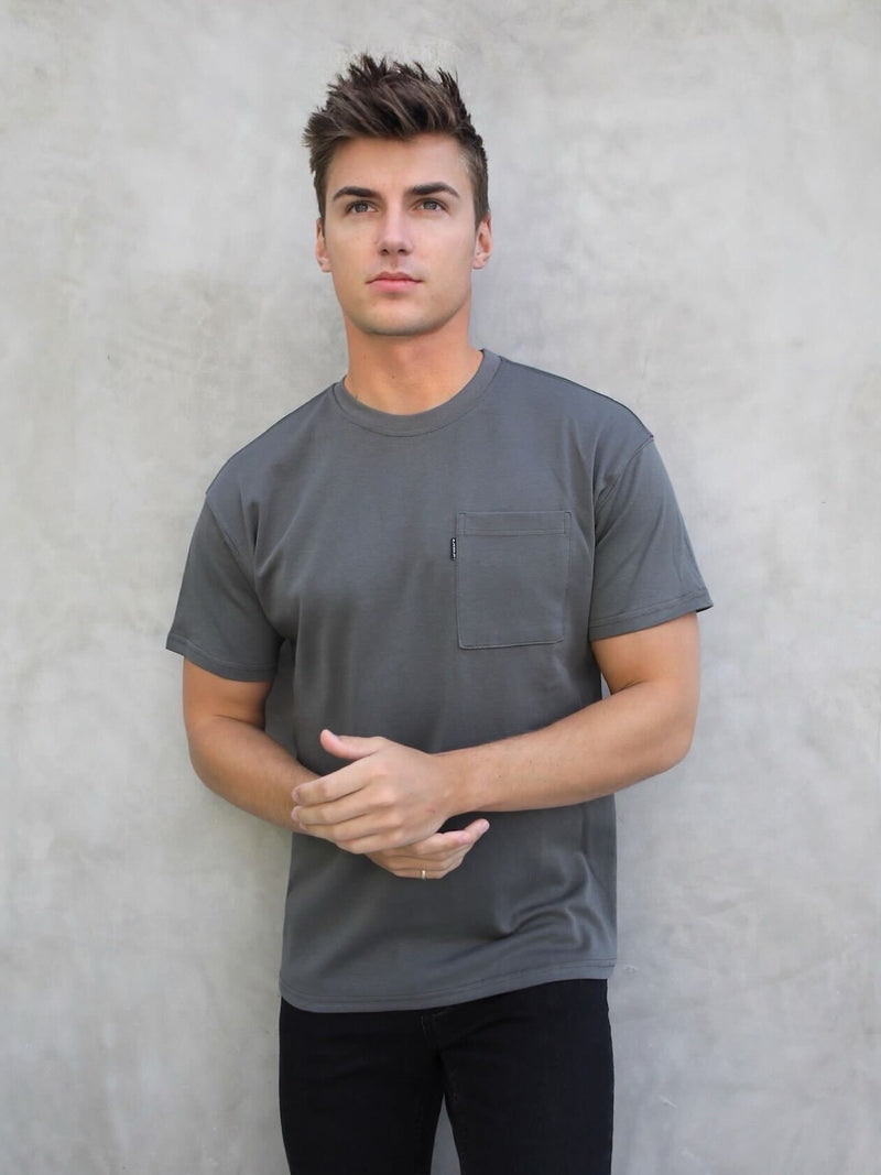 Relaxed Pocket T-Shirt - Charcoal