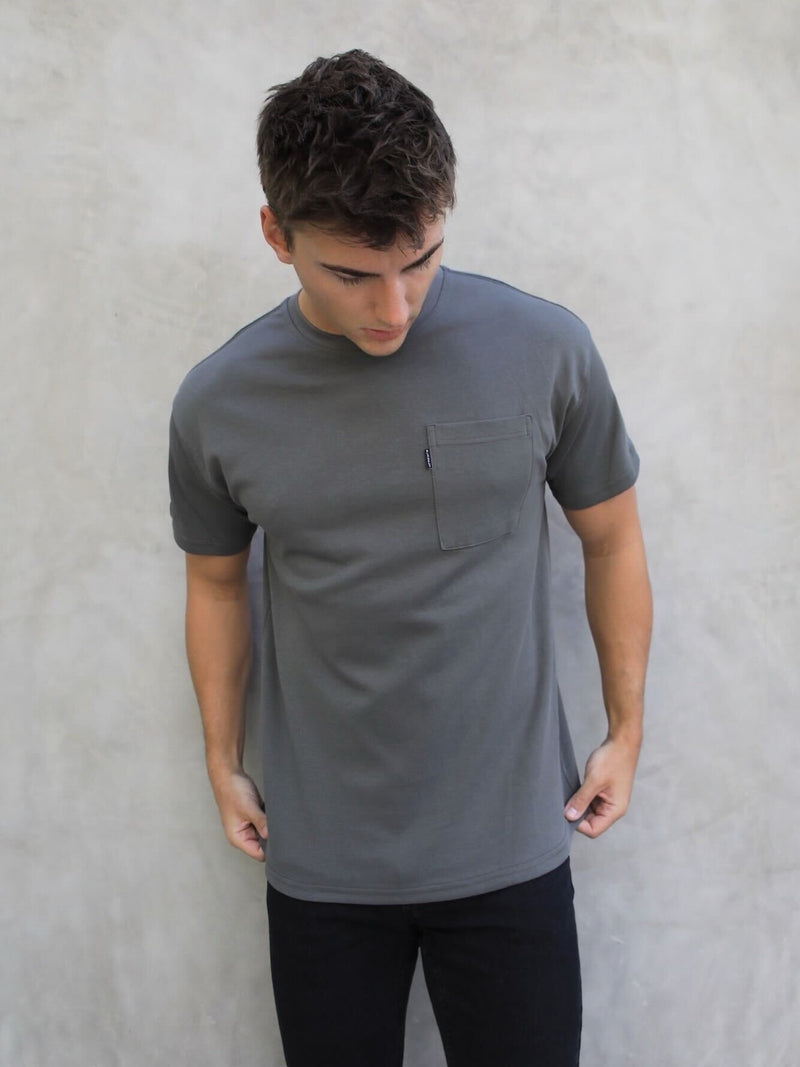 Relaxed Pocket T-Shirt - Charcoal