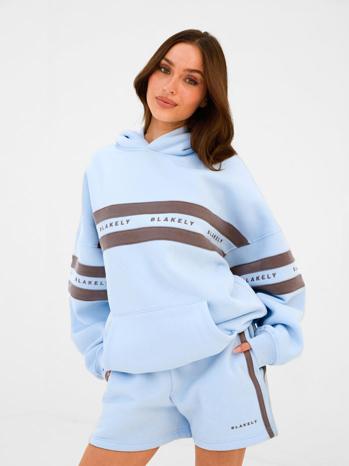 Lily Oversized Hoodie - Powder Blue