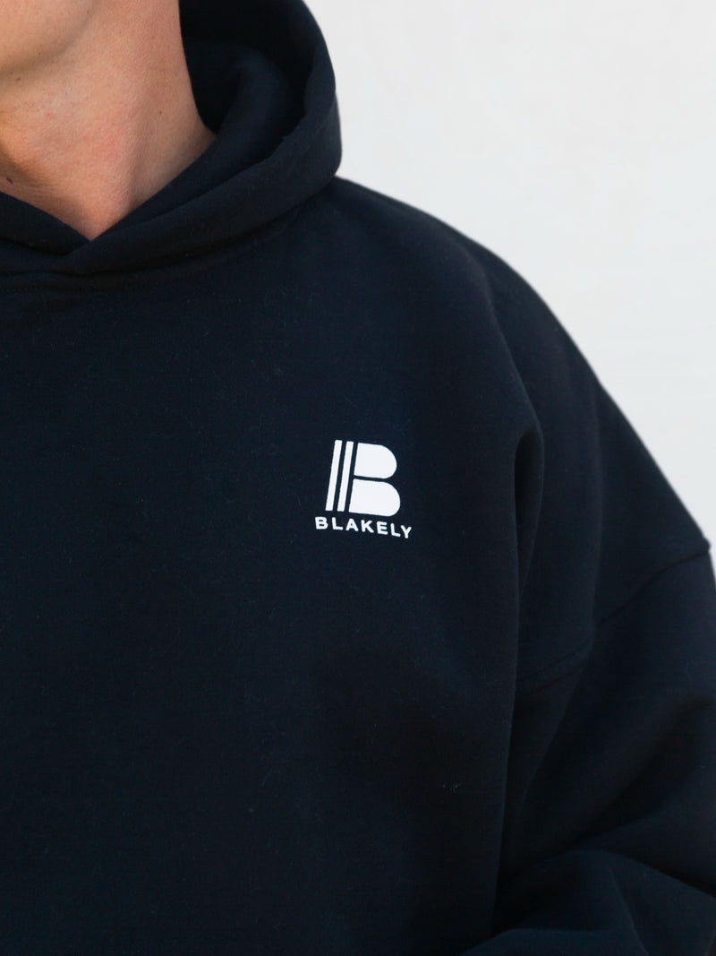 Apex Relaxed Hoodie - Black