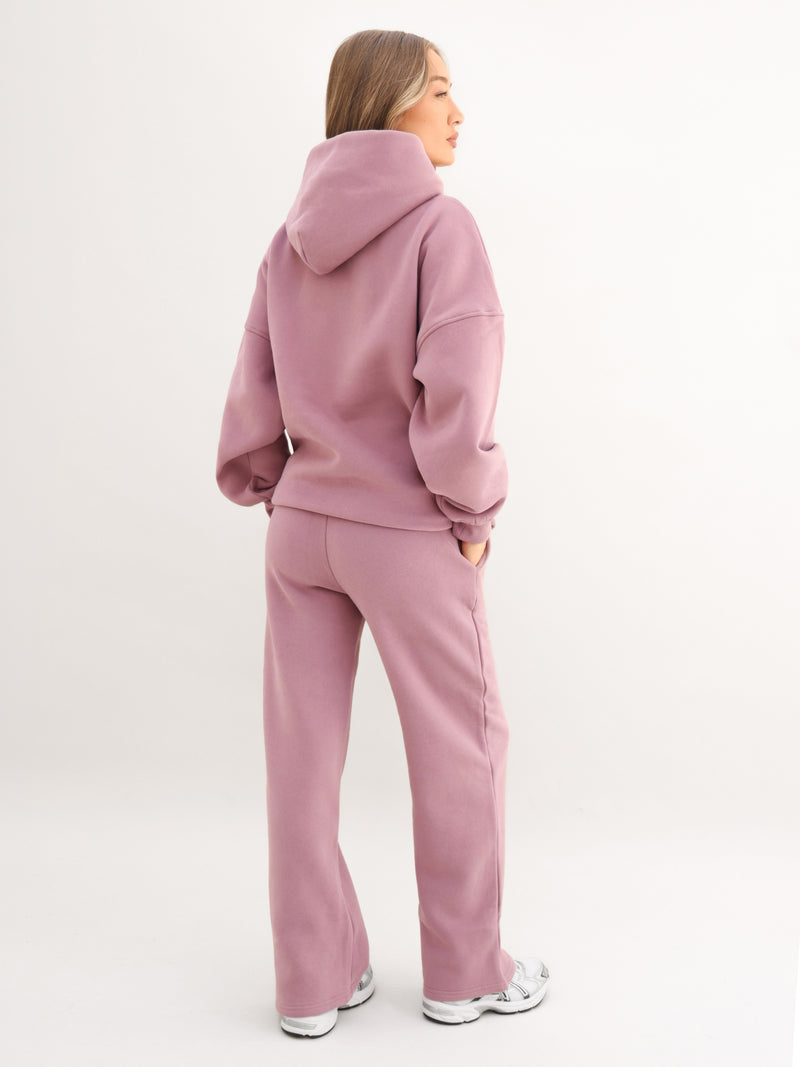 Blakely Basic Oversized Hoodie - Dusty Pink
