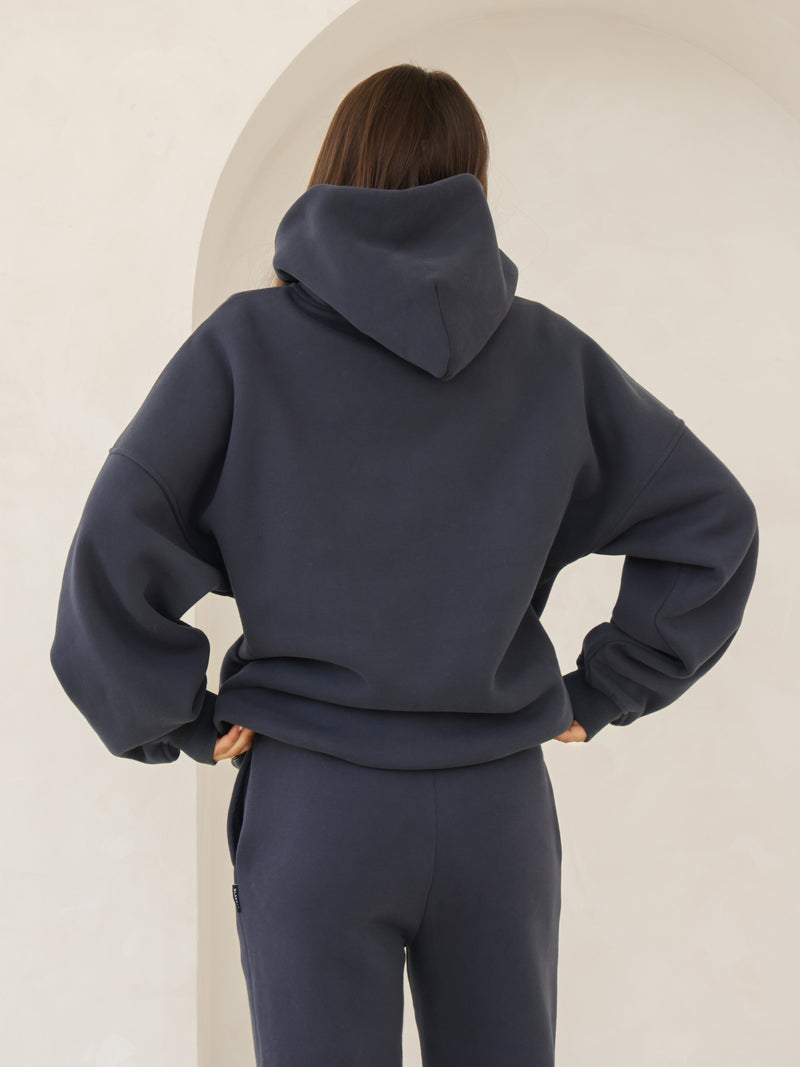 Blakely Basic Oversized Hoodie - True Navy