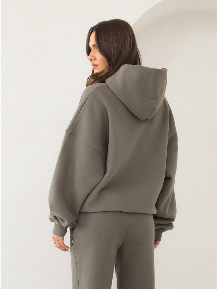 Blakely Basic Oversized Hoodie - Safari Green