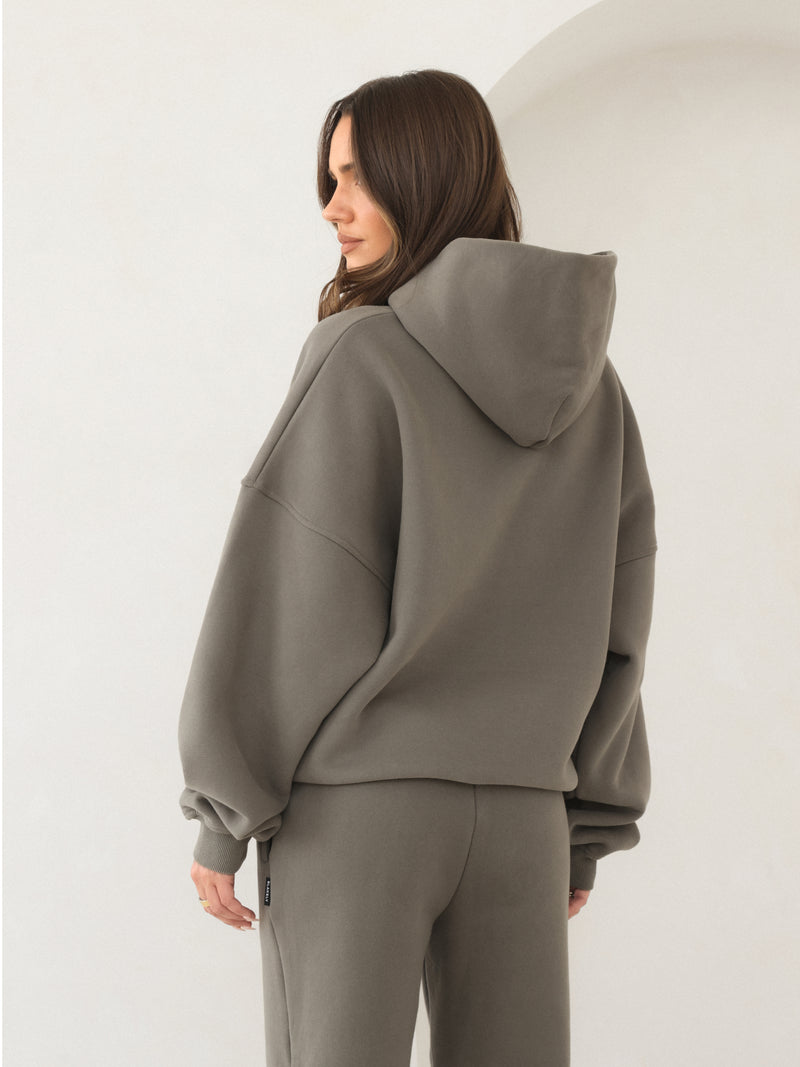 Blakely Basic Oversized Hoodie - Safari Green
