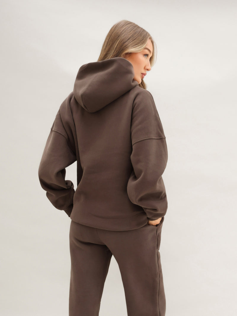 Blakely Basic Oversized Hoodie - Cocoa Brown