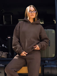 Blakely Basic Oversized Hoodie - Cocoa Brown