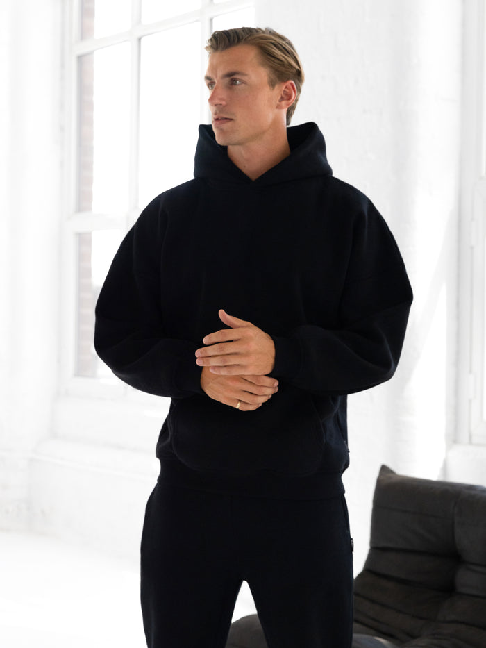 Blakely Basic Relaxed Hoodie - Black
