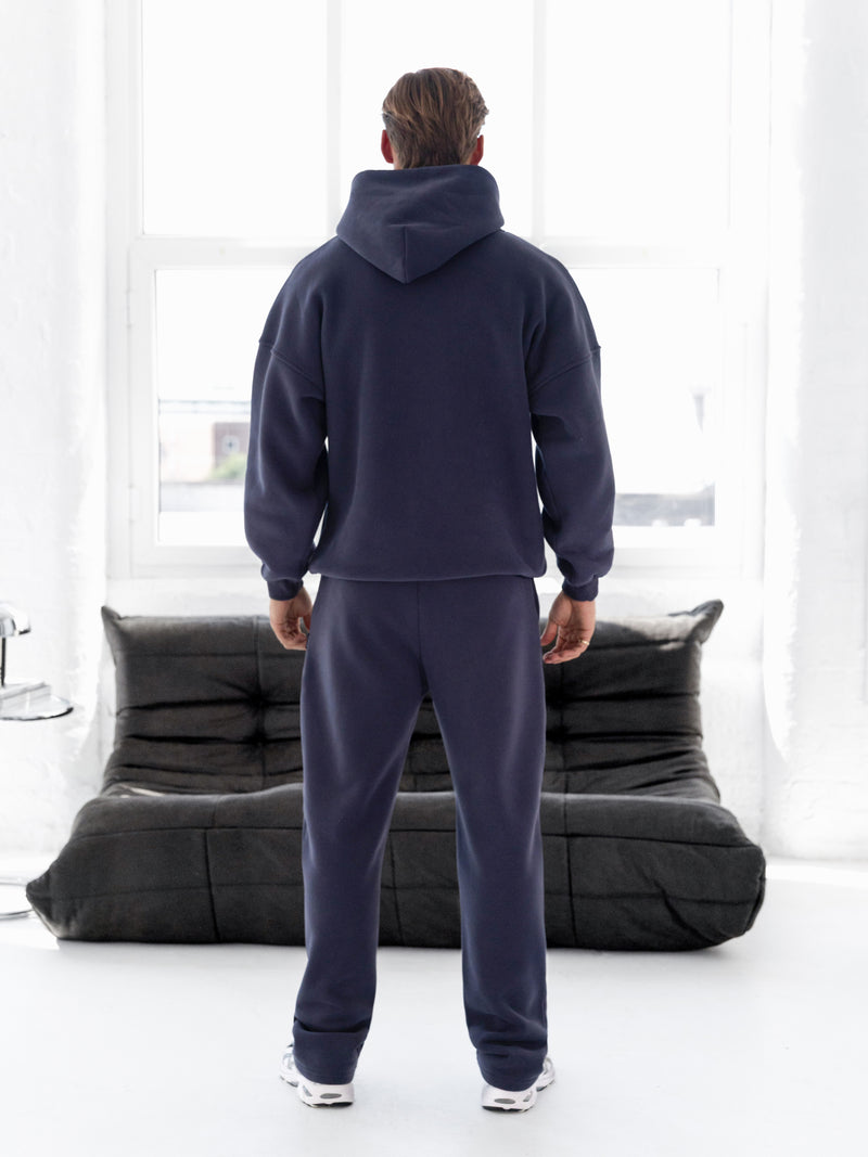 Blakely Basic Relaxed Hoodie - True Navy