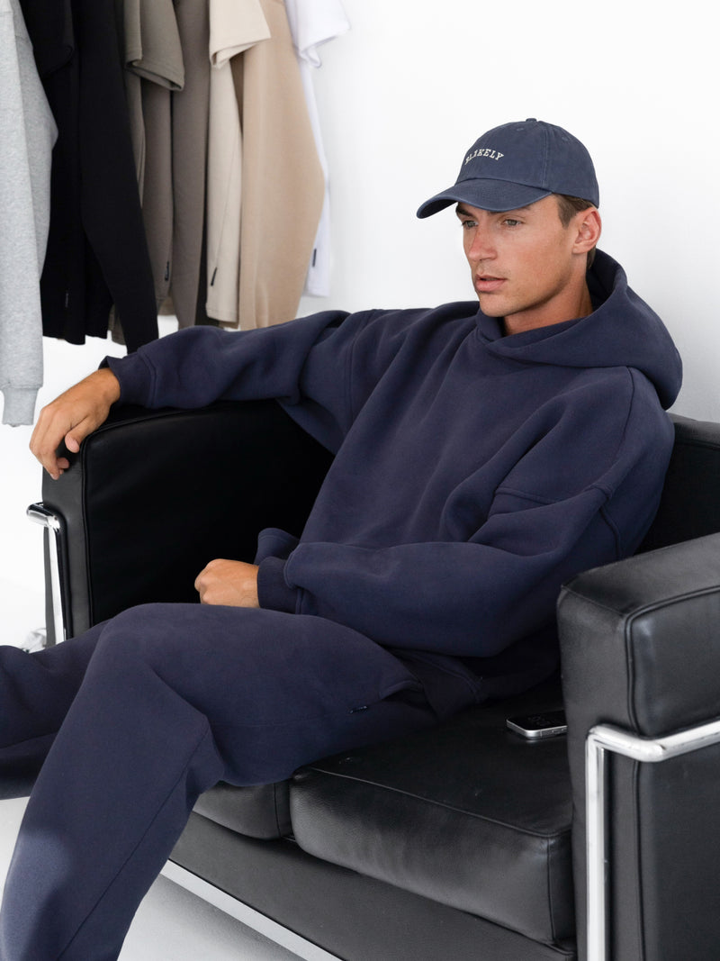 Blakely Basic Relaxed Hoodie - True Navy