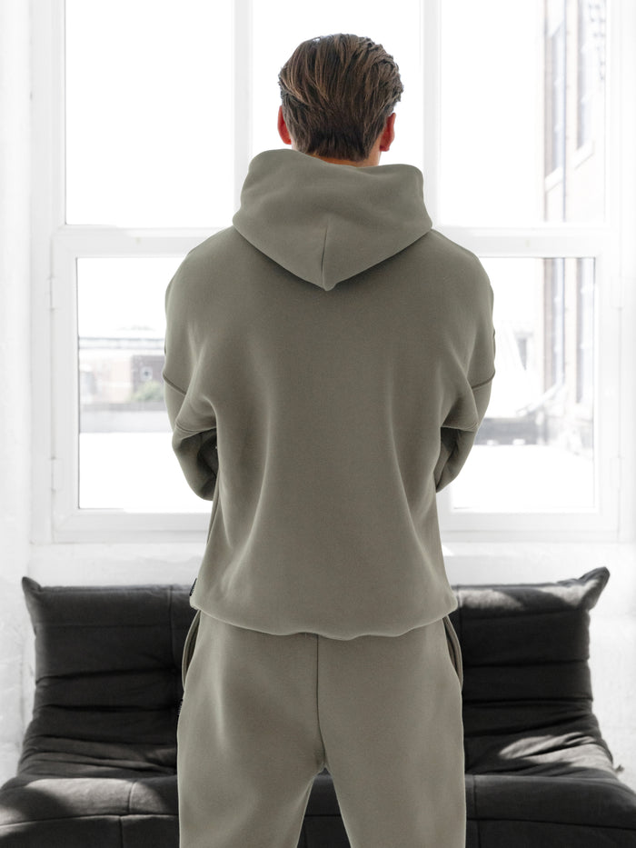Blakely Basic Relaxed Hoodie - Safari Green