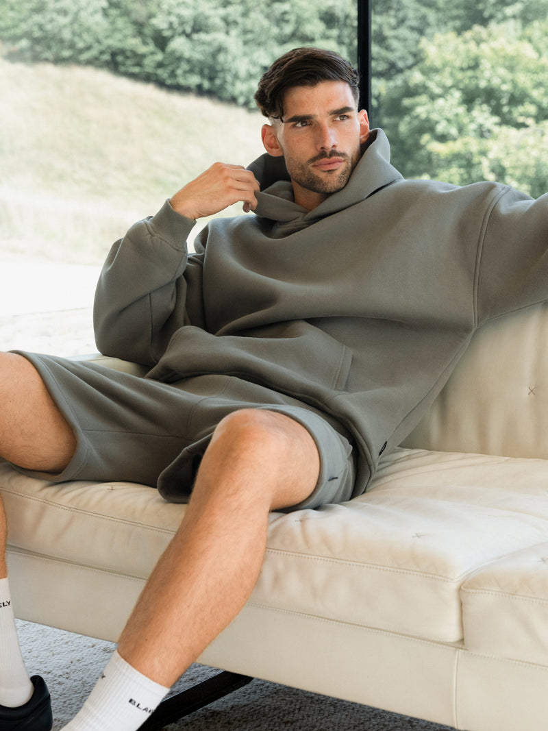 Blakely Basic Relaxed Hoodie - Safari Green