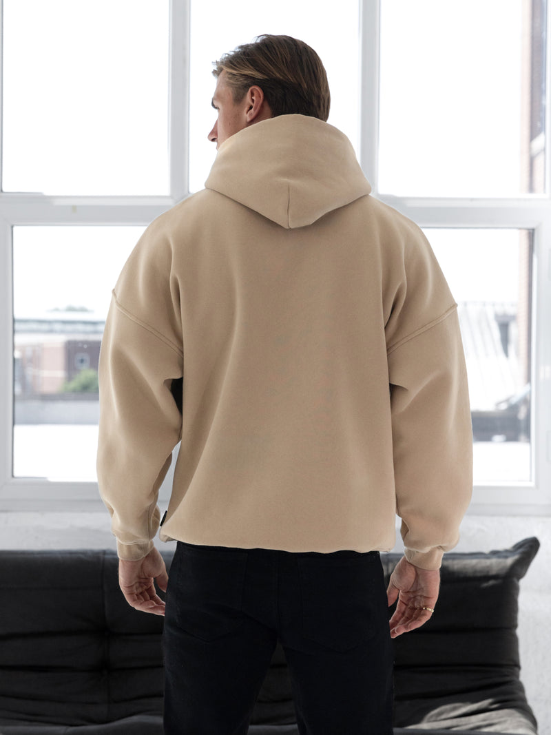 Blakely Basic Relaxed Hoodie - Light Tan