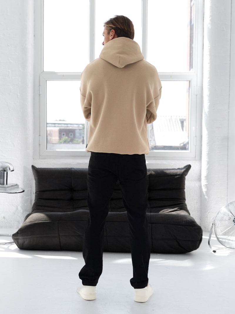 Blakely Basic Relaxed Hoodie - Light Tan