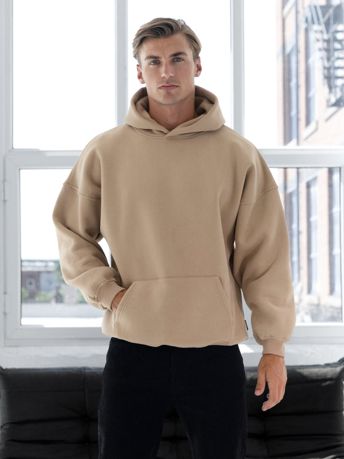 Blakely Basic Relaxed Hoodie - Light Tan