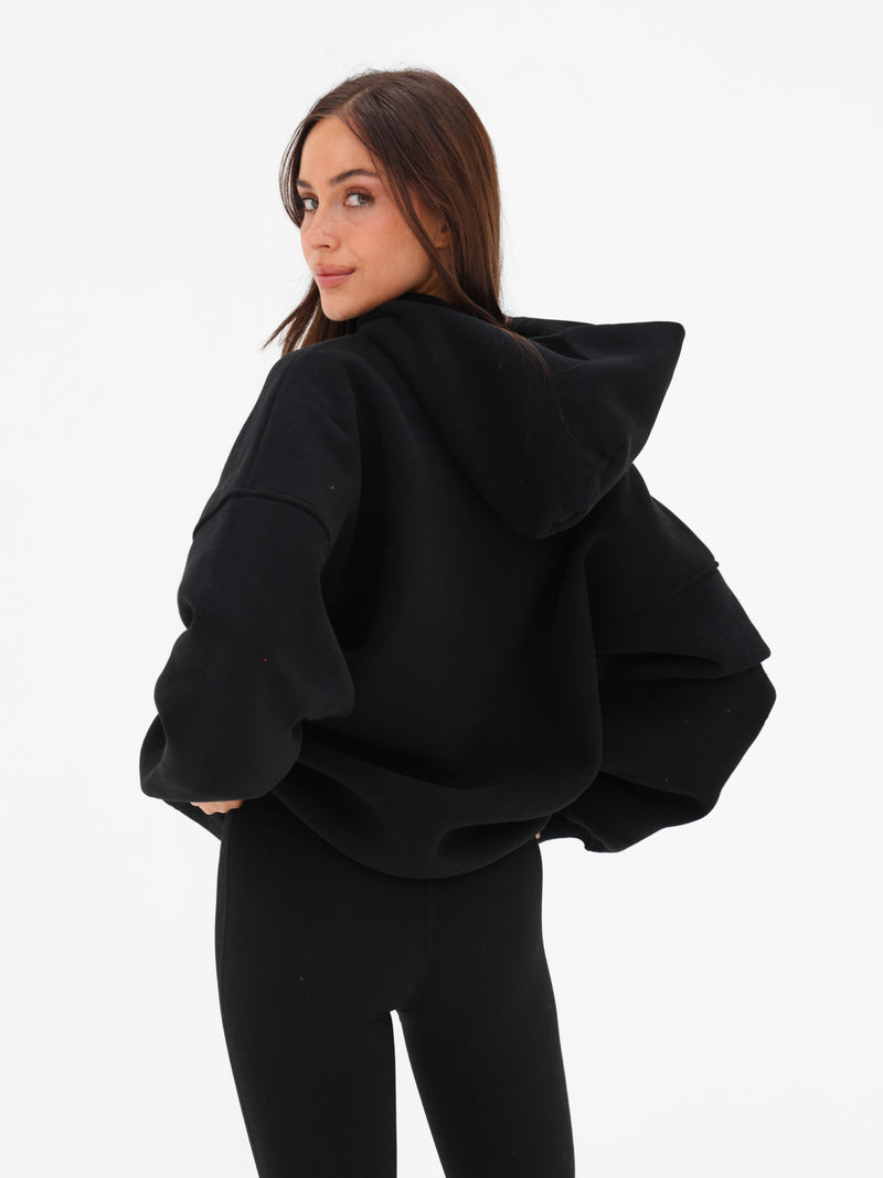 Olivia Oversized Hoodie - Black