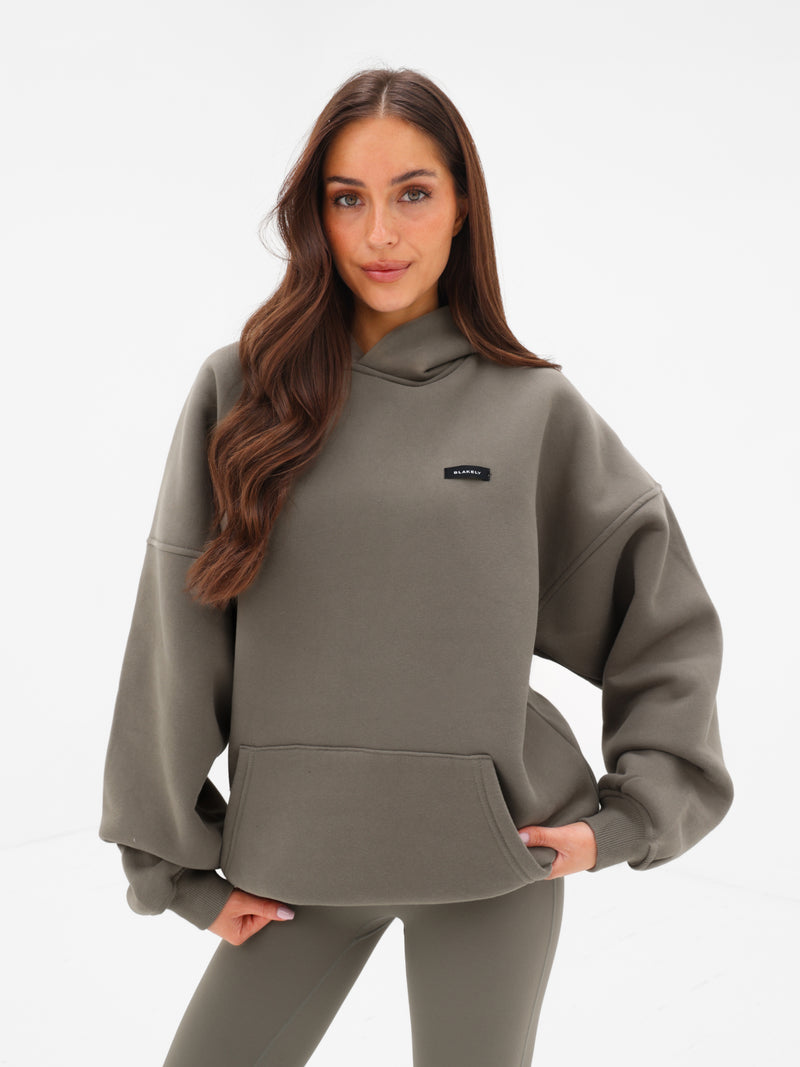 Olivia Oversized Hoodie - Safari Green
