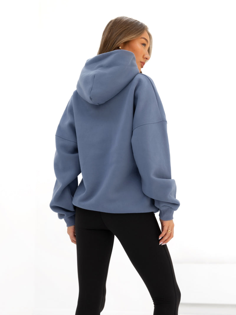Brooklyn 610 Oversized Hoodie - Mid Blue