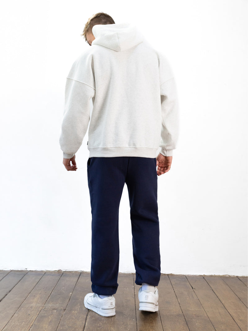 Brooklyn 610 Relaxed Hoodie - Marl White