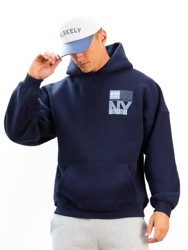 Brooklyn 610 Relaxed Hoodie - Navy