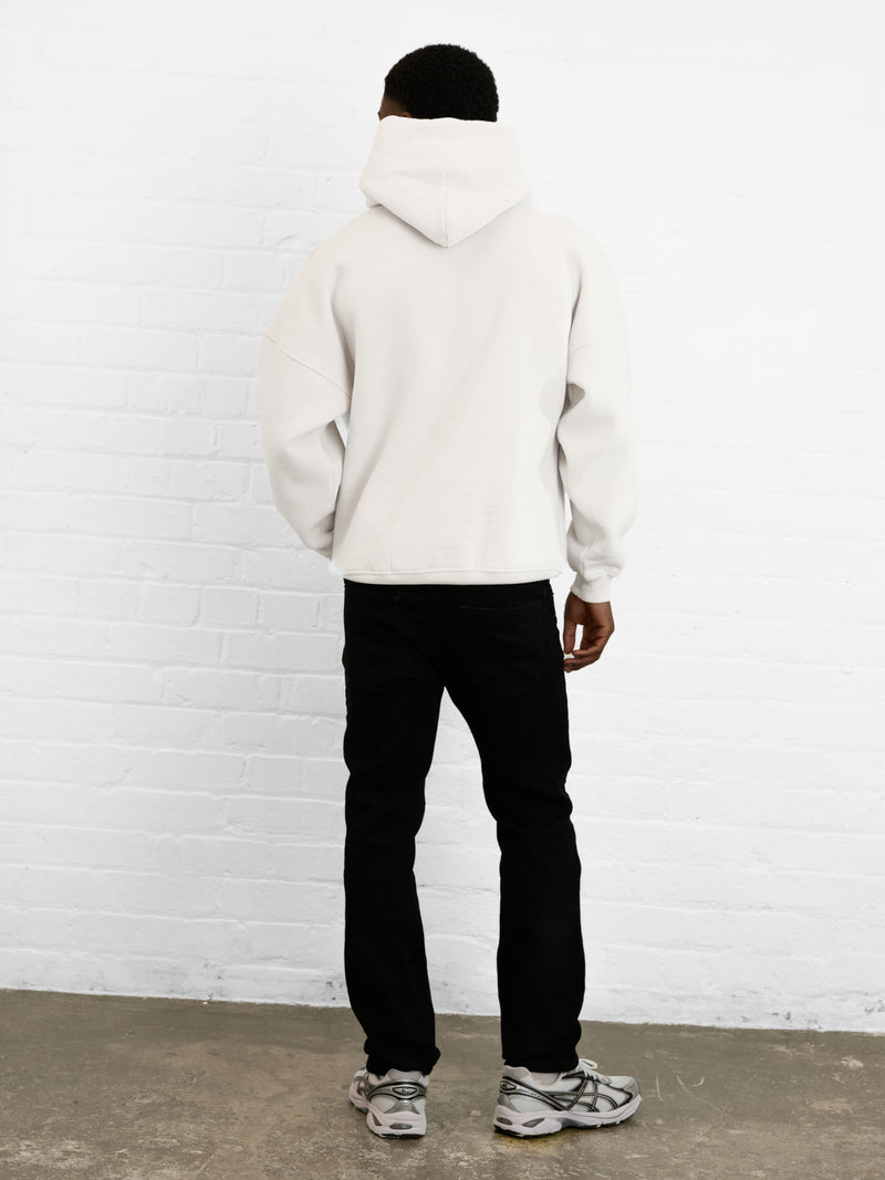 Outline Heritage Relaxed Hoodie - Chalk