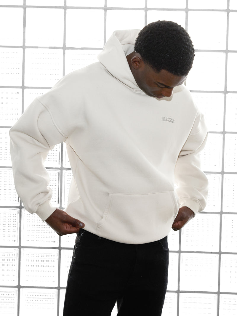 Outline Heritage Relaxed Hoodie - Chalk