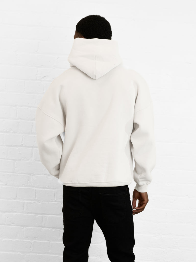 Outline Heritage Relaxed Hoodie - Chalk