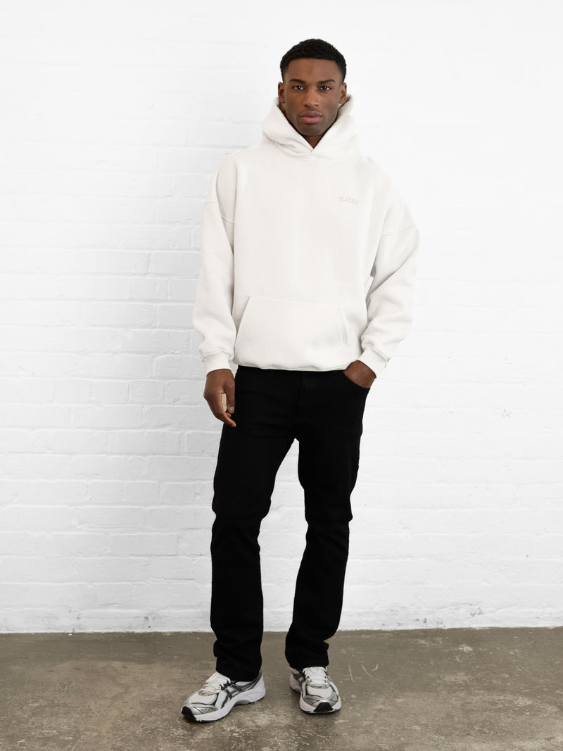 Outline Heritage Relaxed Hoodie - Chalk