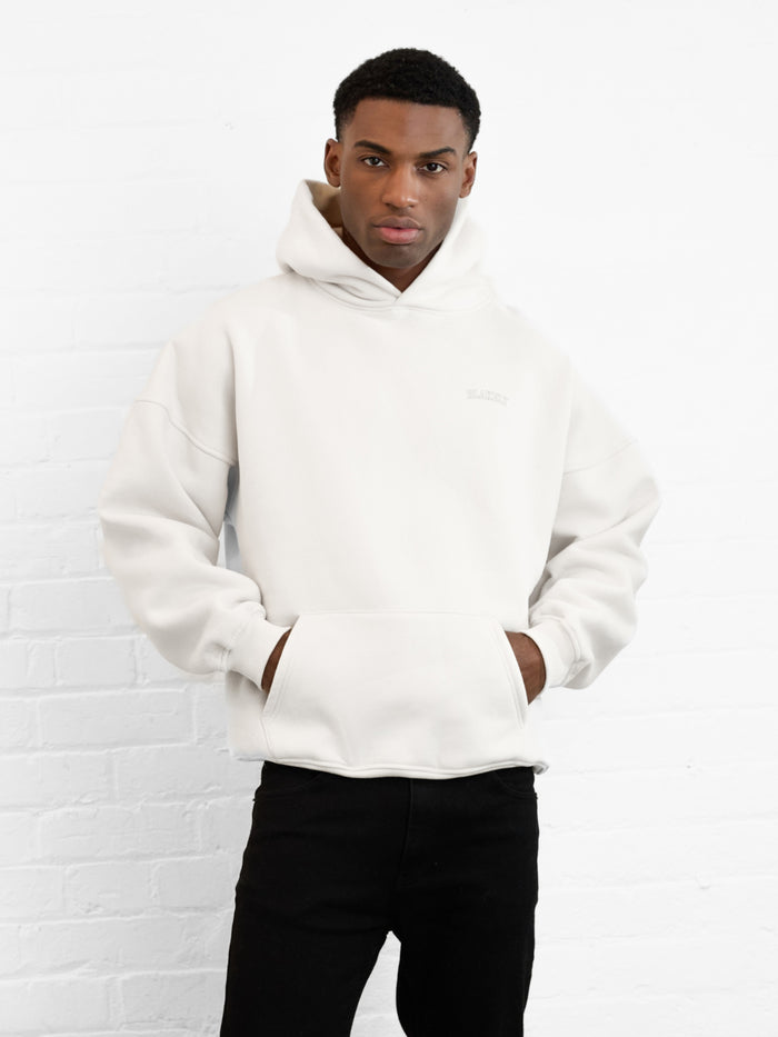 Outline Heritage Relaxed Hoodie - Chalk
