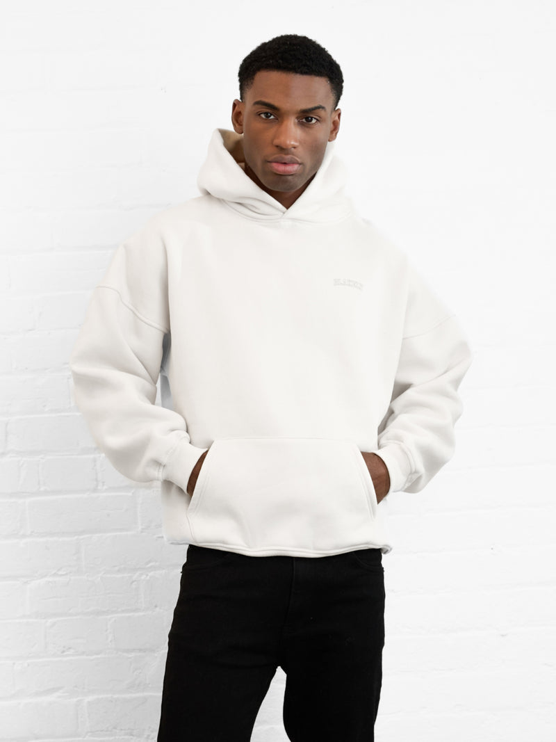 Outline Heritage Relaxed Hoodie - Chalk
