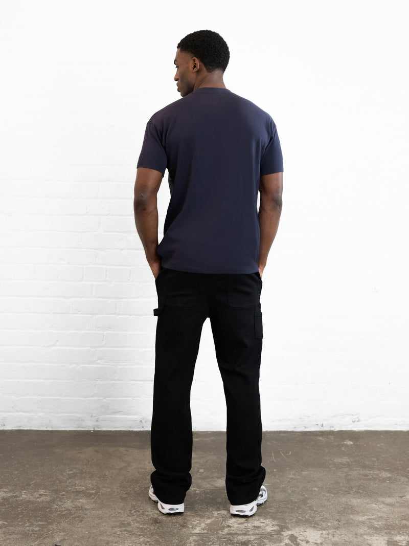 Outline Varsity Relaxed T-Shirt - True Navy