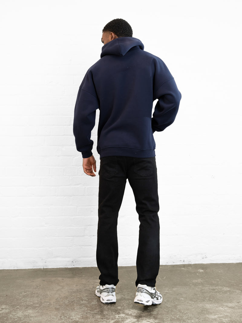 Outline Heritage Relaxed Hoodie - True Navy