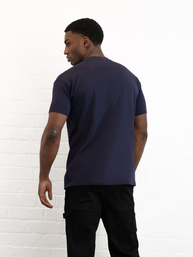 Outline Varsity Relaxed T-Shirt - True Navy