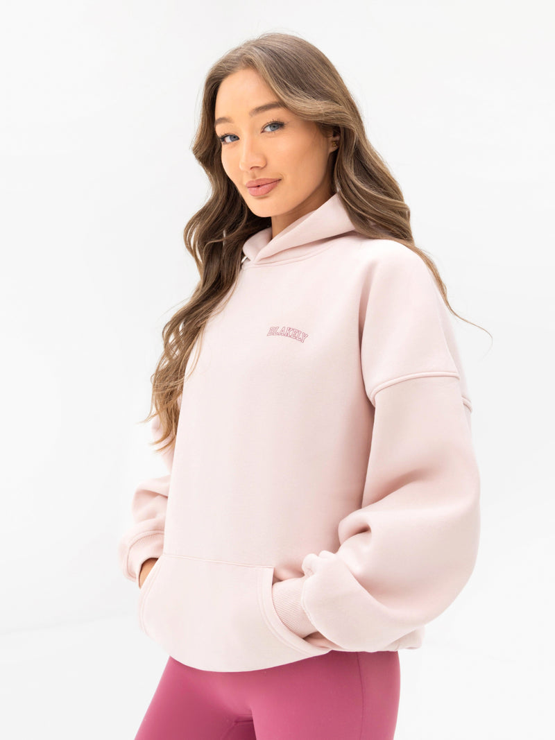Outline Heritage Oversized Hoodie - Ballet Pink