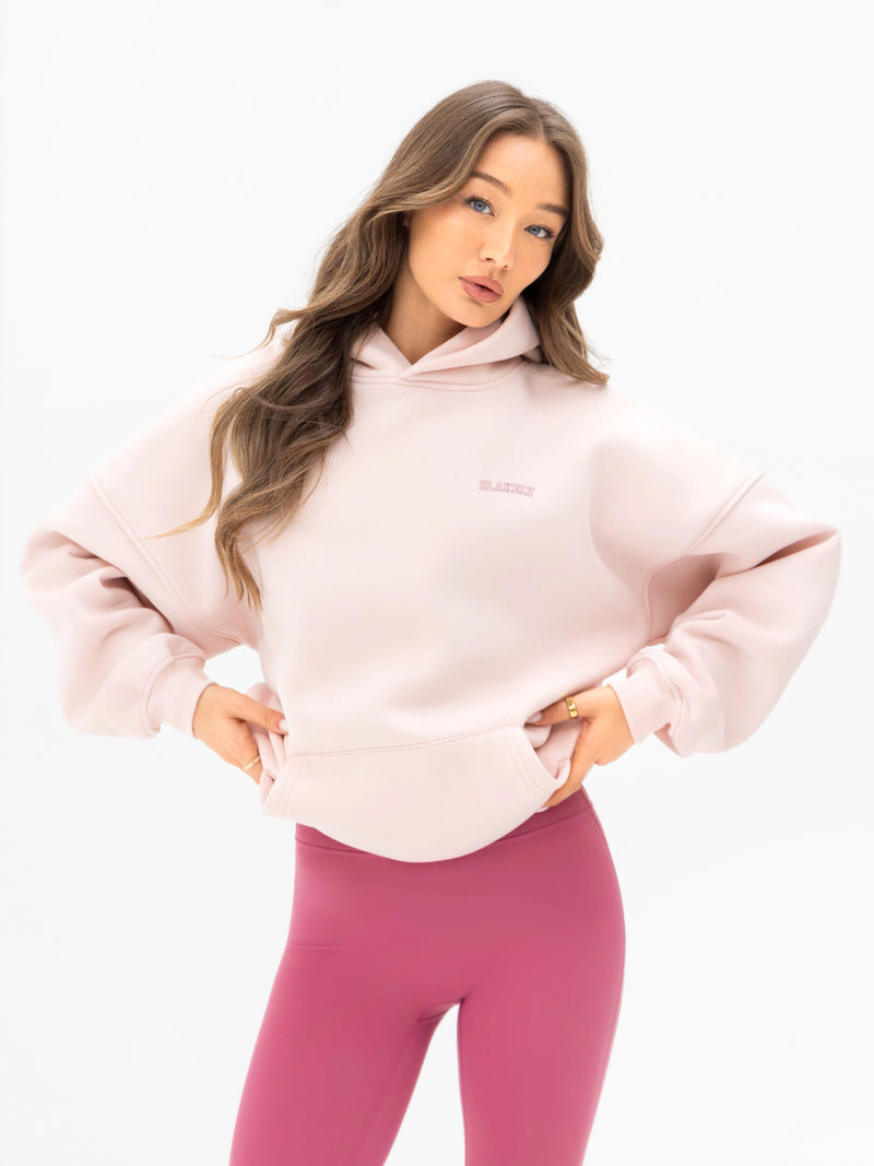 Outline Heritage Oversized Hoodie - Ballet Pink