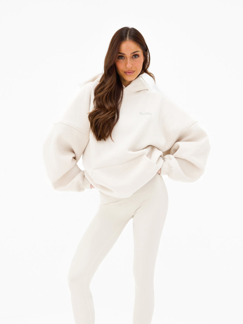 Outline Heritage Oversized Hoodie - Chalk