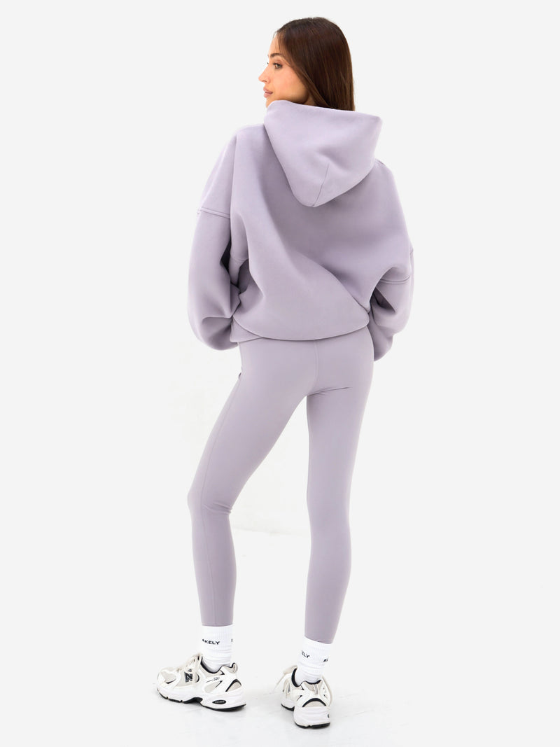 Outline Heritage Oversized Hoodie - Washed Lilac