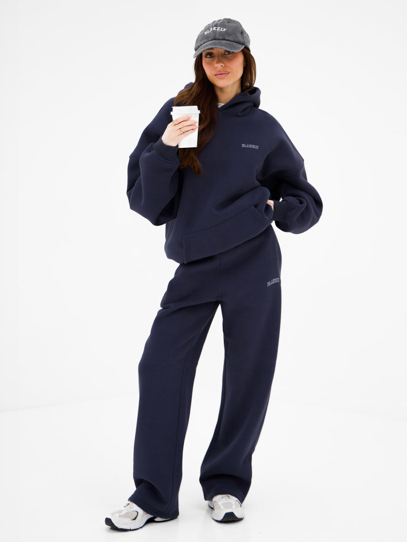 Outline Heritage Oversized Hoodie - True Navy