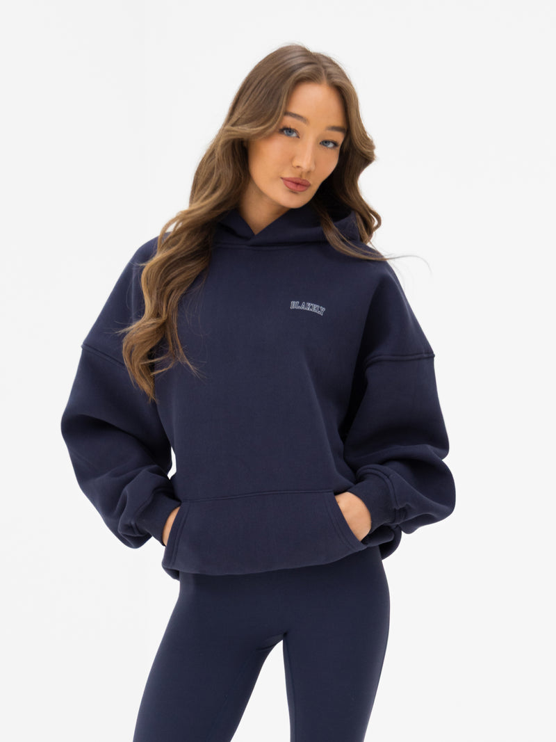 Outline Heritage Oversized Hoodie - True Navy