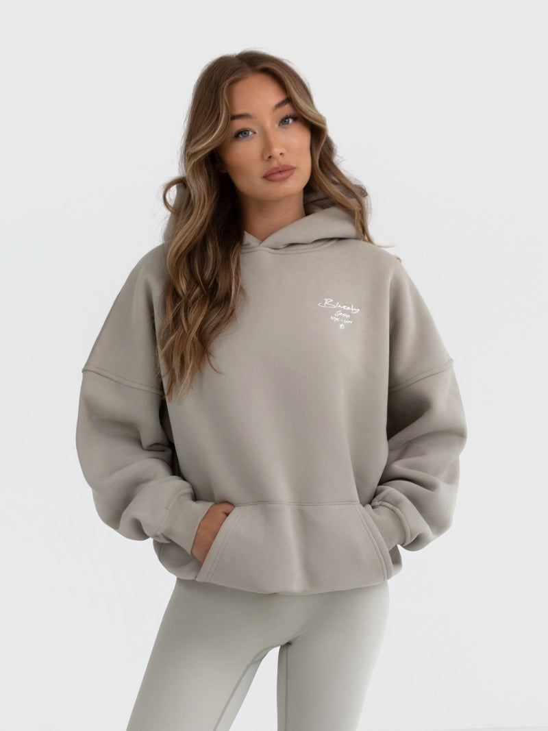 Soho Script Hoodie - Grey