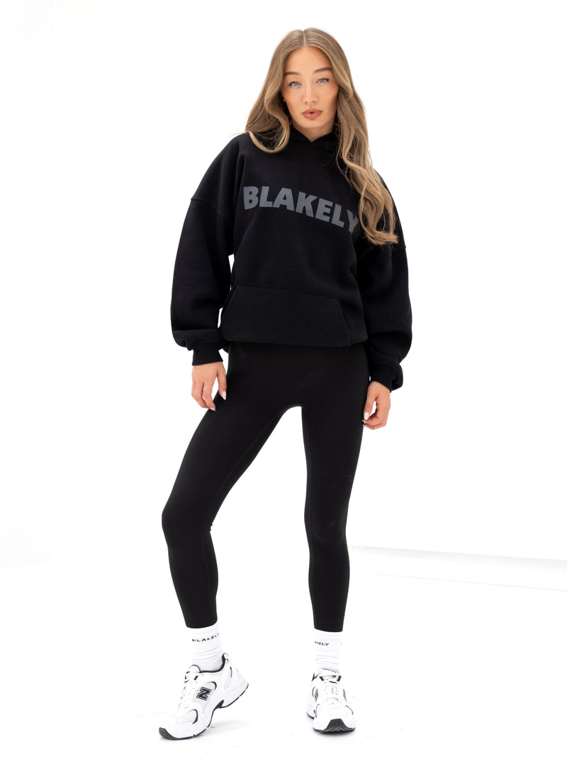 Studio Oversized Hoodie - Tonal Black